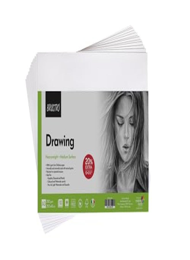 Brustro Artists Drawing Paper 200 GSM A3 (Pack of 10 + 2 Free Sheet) - Image 2